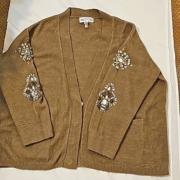 - Wildfox Embellished Oversized Cardigan Sweater Size Small - Picture 2 of 9